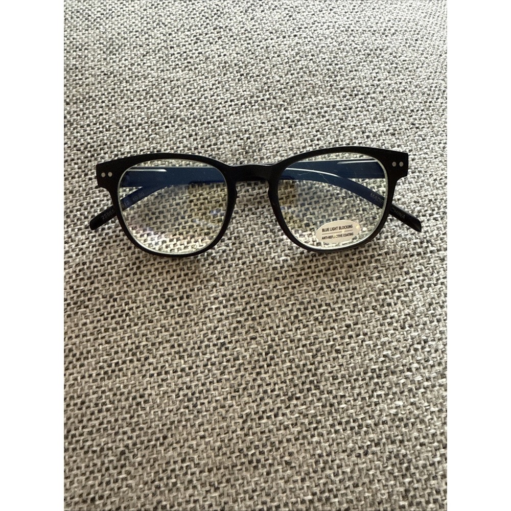 Blue Light Blocking Authentic METRC Black Glasses Eyeglasses Yellow Lens NWT